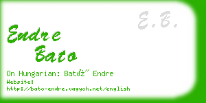 endre bato business card